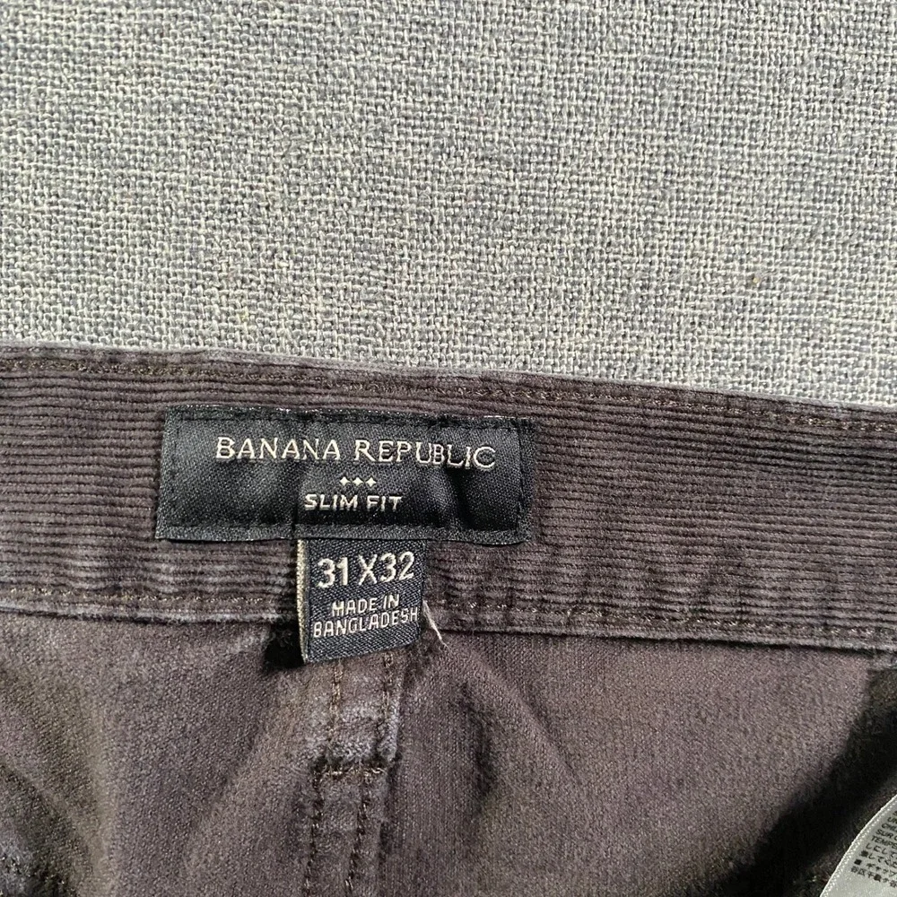 Banana Republic Slim Fit Pinwale Corduroy Pants Mens 31x32‎ (Fits 31x29) Brown